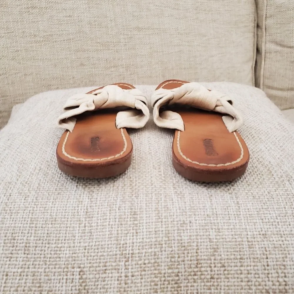 Saludos Knotted Slide Sandals Sz 7.5